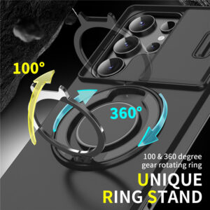 Link Window-opening Phone Case Rotating Stand Cover
